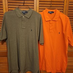 Mens XL orange polo Ralph Lauren